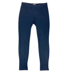 Vince Legging Pants Womens L Navy Blue Ponte Knit Business Casual Stretchy Comfy